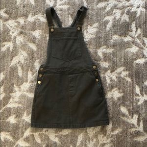 Army Green Overall Dress